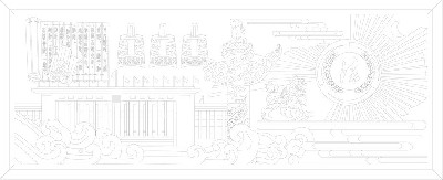 法院浮雕雕塑壁畫原創(chuàng)手繪設(shè)計稿