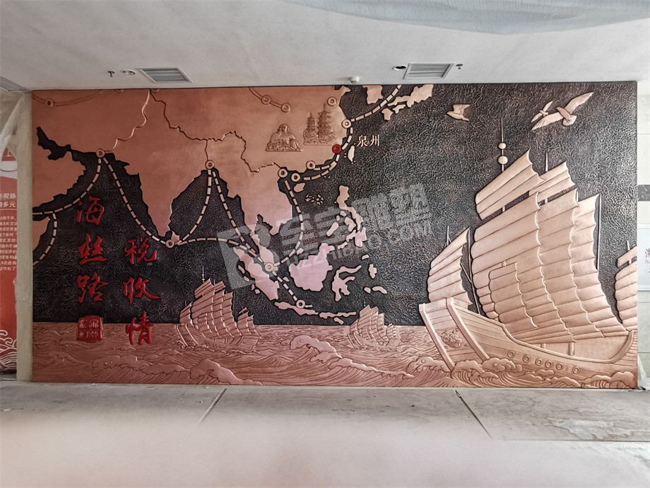 福建泉州稅務(wù)局鍛銅浮雕原創(chuàng)設(shè)計及安裝項目