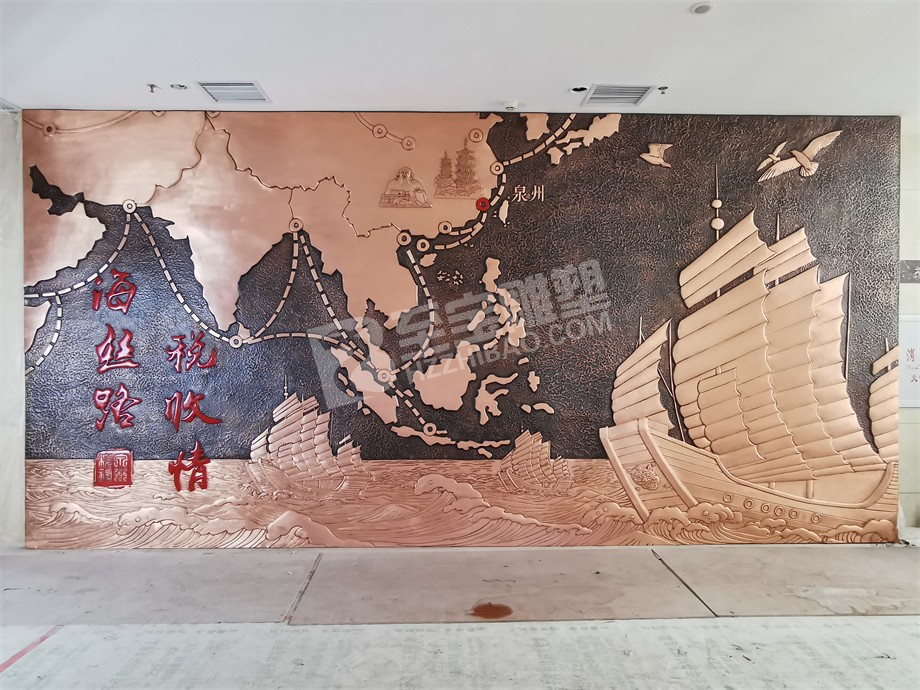 福建泉州稅務(wù)局鍛銅浮雕原創(chuàng)設(shè)計及安裝項目
