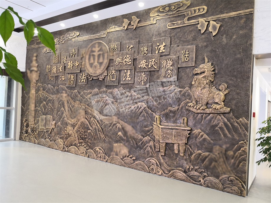 博物館展廳展陳玻璃鋼仿黃銅浮雕玻璃鋼仿鑄銅雕塑圓雕設(shè)計定制